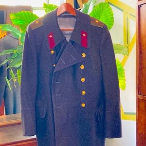 Men’s Vintage 1940’s Soviet Wool Overcoat